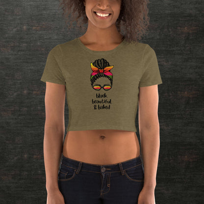 Black, Beautiful, & Baked Women’s Crop Tee