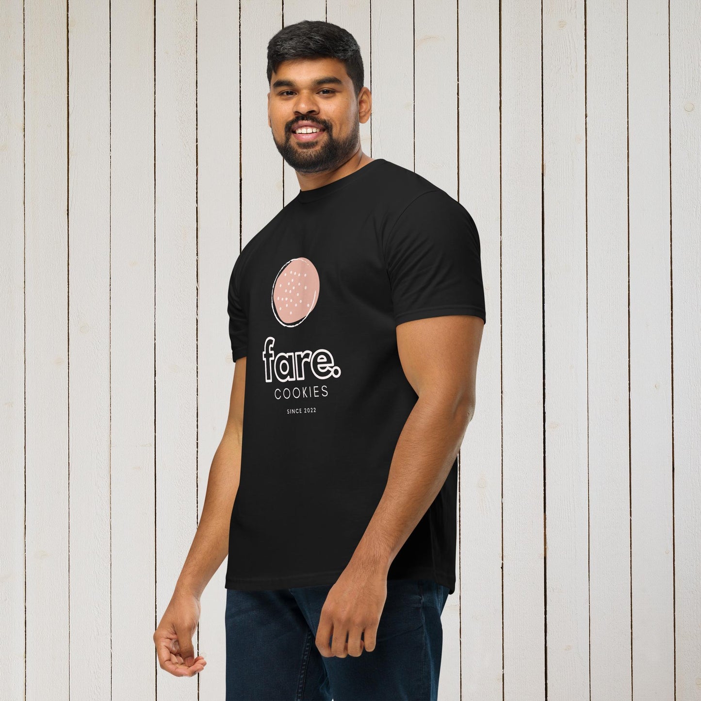 Black Printed Organic Cotton T-Shirt